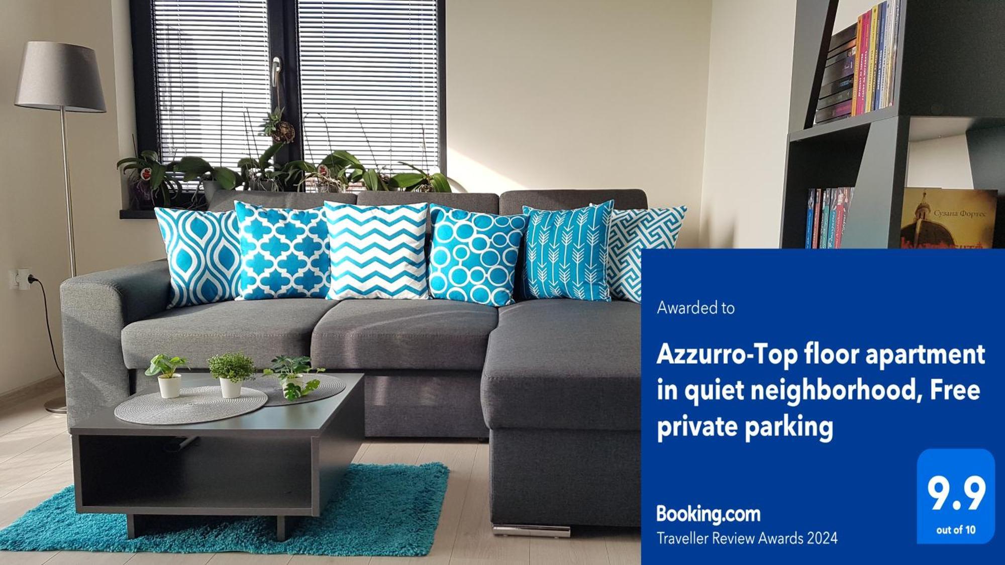 Azzurro-Top Floor Apartment In Quiet Neighborhood, Free Private Parking Варна Экстерьер фото